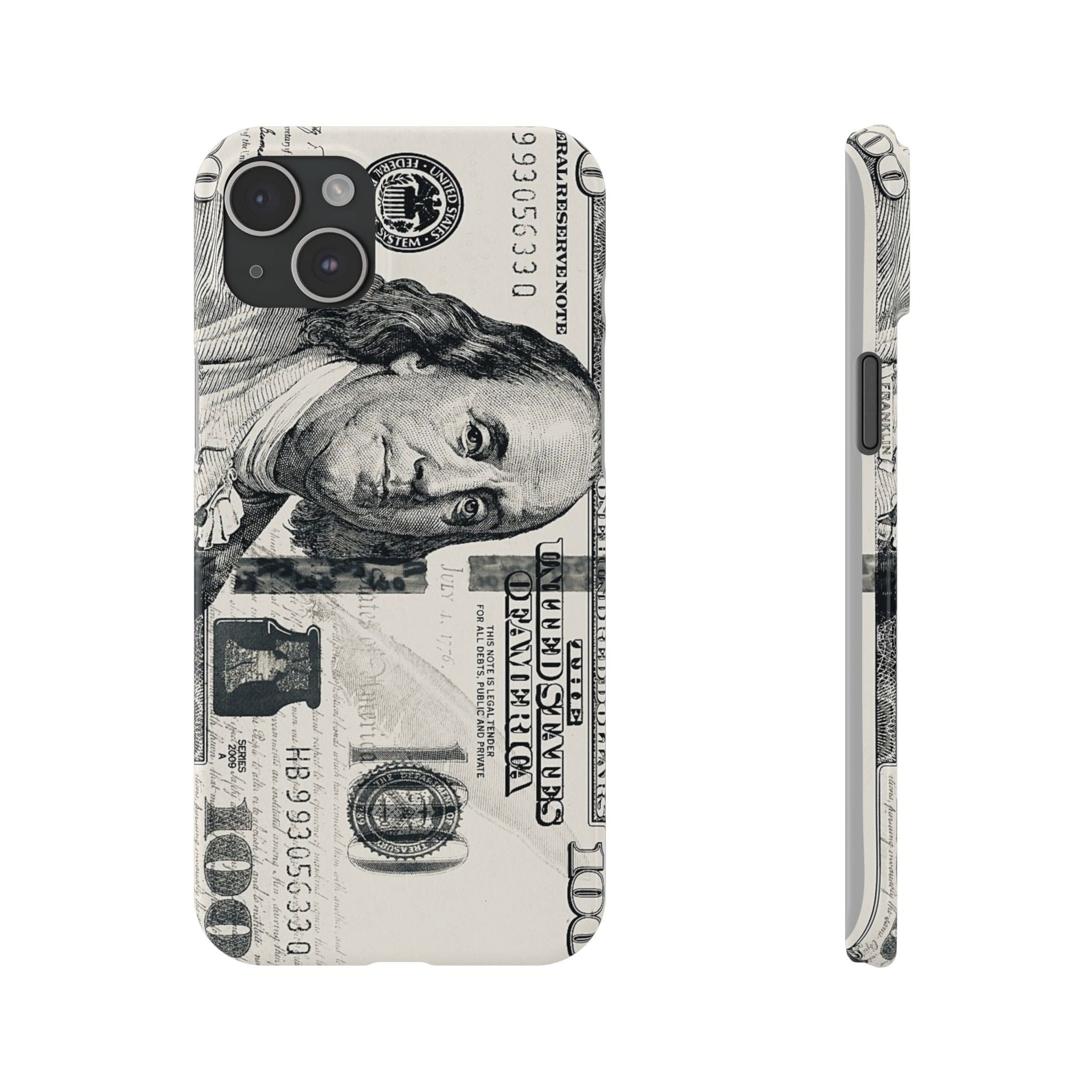 Slim Phone Case — 100 Bill Money Pattern Slim Protective Case