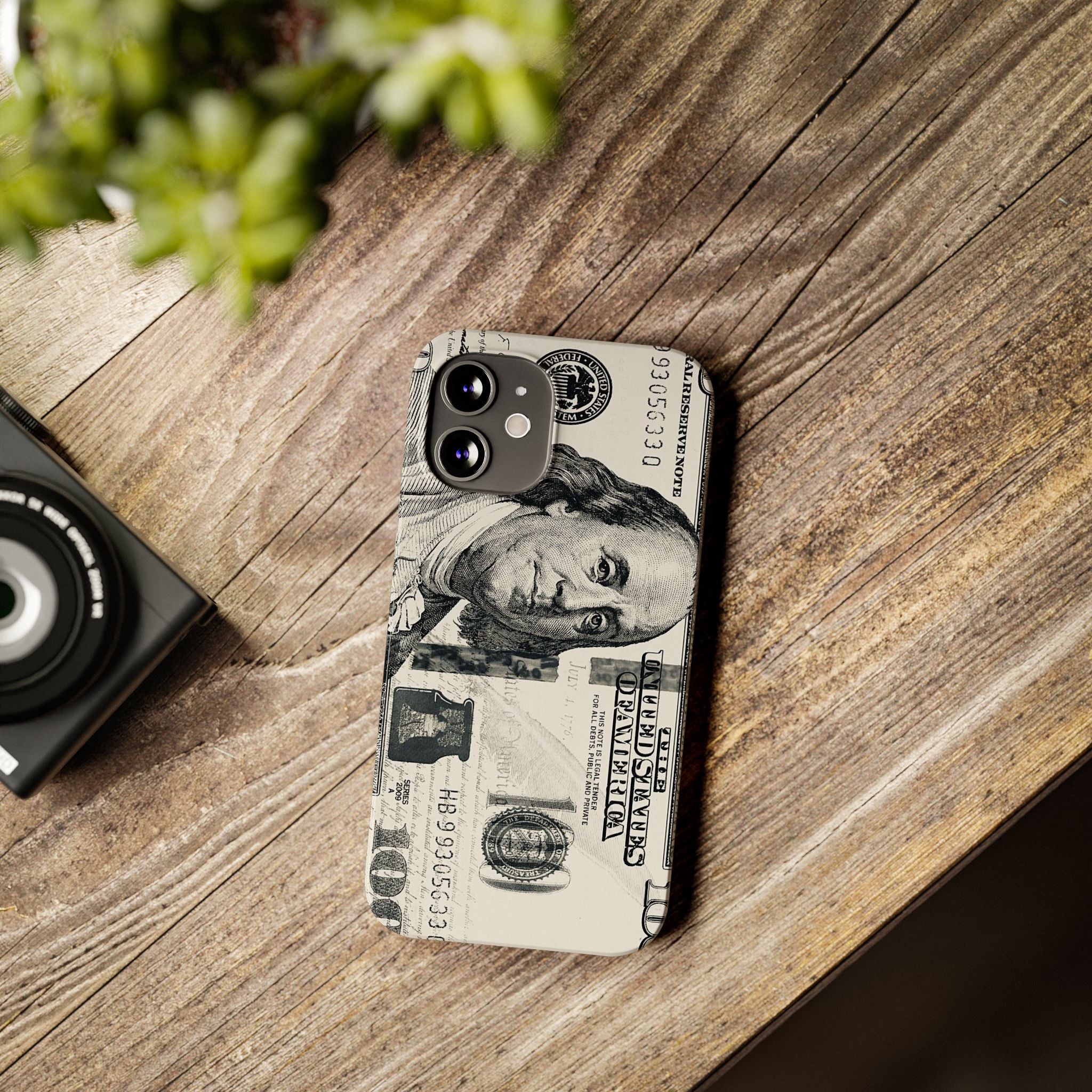 Slim Phone Case — 100 Bill Money Pattern Slim Protective Case