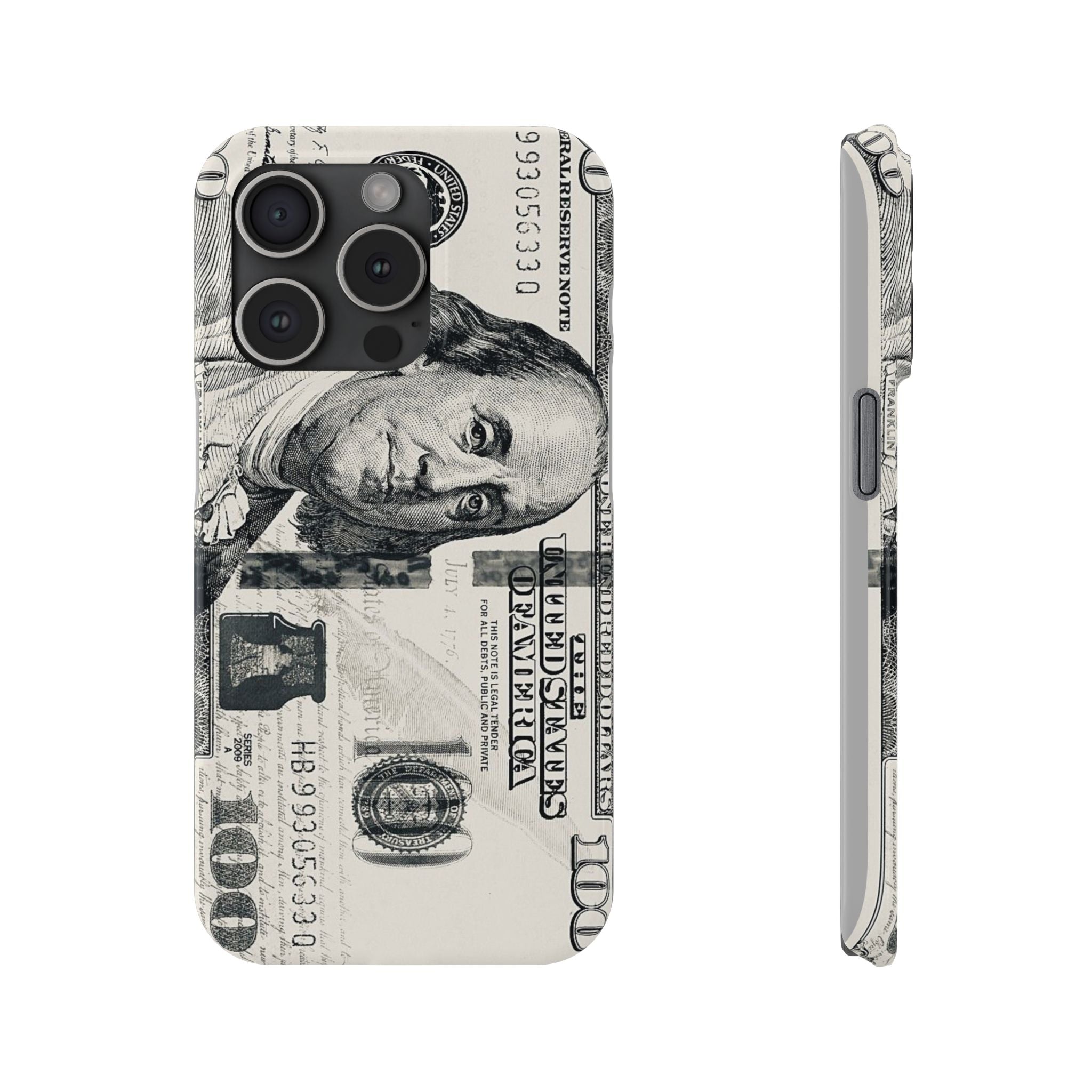 Slim Phone Case — 100 Bill Money Pattern Slim Protective Case