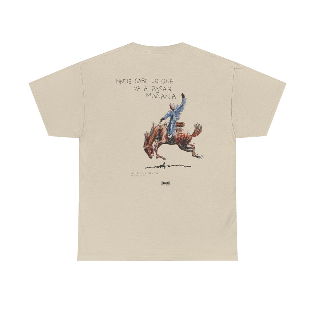 Cowboy Rodeo T‑Shirt — 'Nadie Puede Lo Que Va A Pasar Mañana' Graphic Tee