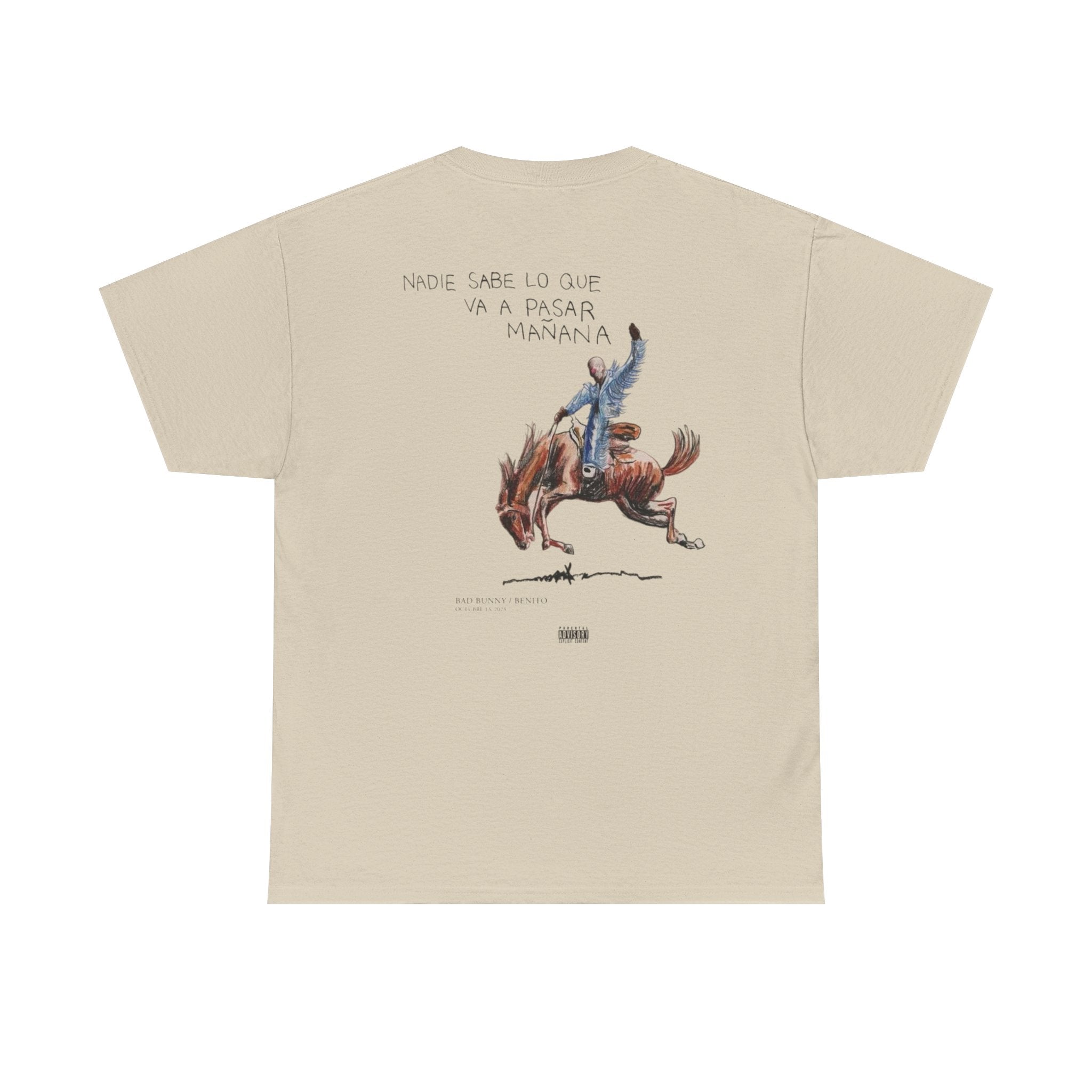 Cowboy Rodeo T‑Shirt — 'Nadie Puede Lo Que Va A Pasar Mañana' Graphic Tee