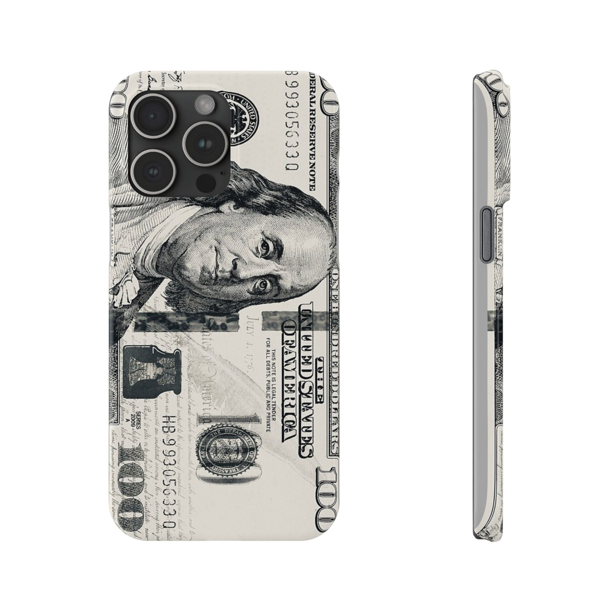 Slim Phone Case — 100 Bill Money Pattern Slim Protective Case
