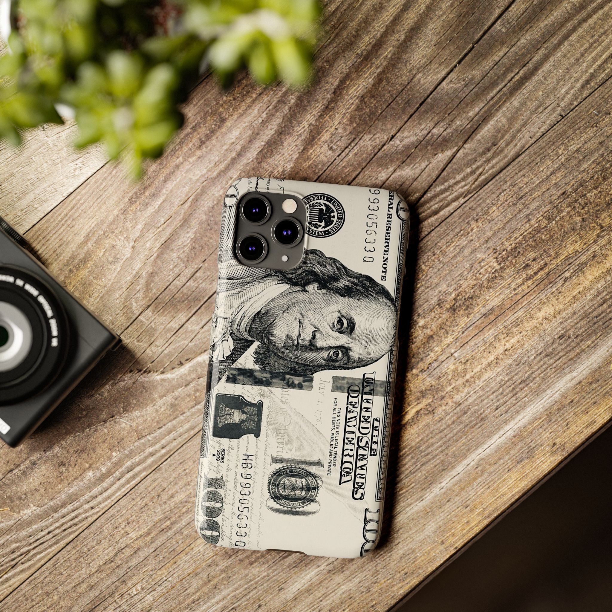 Slim Phone Case — 100 Bill Money Pattern Slim Protective Case