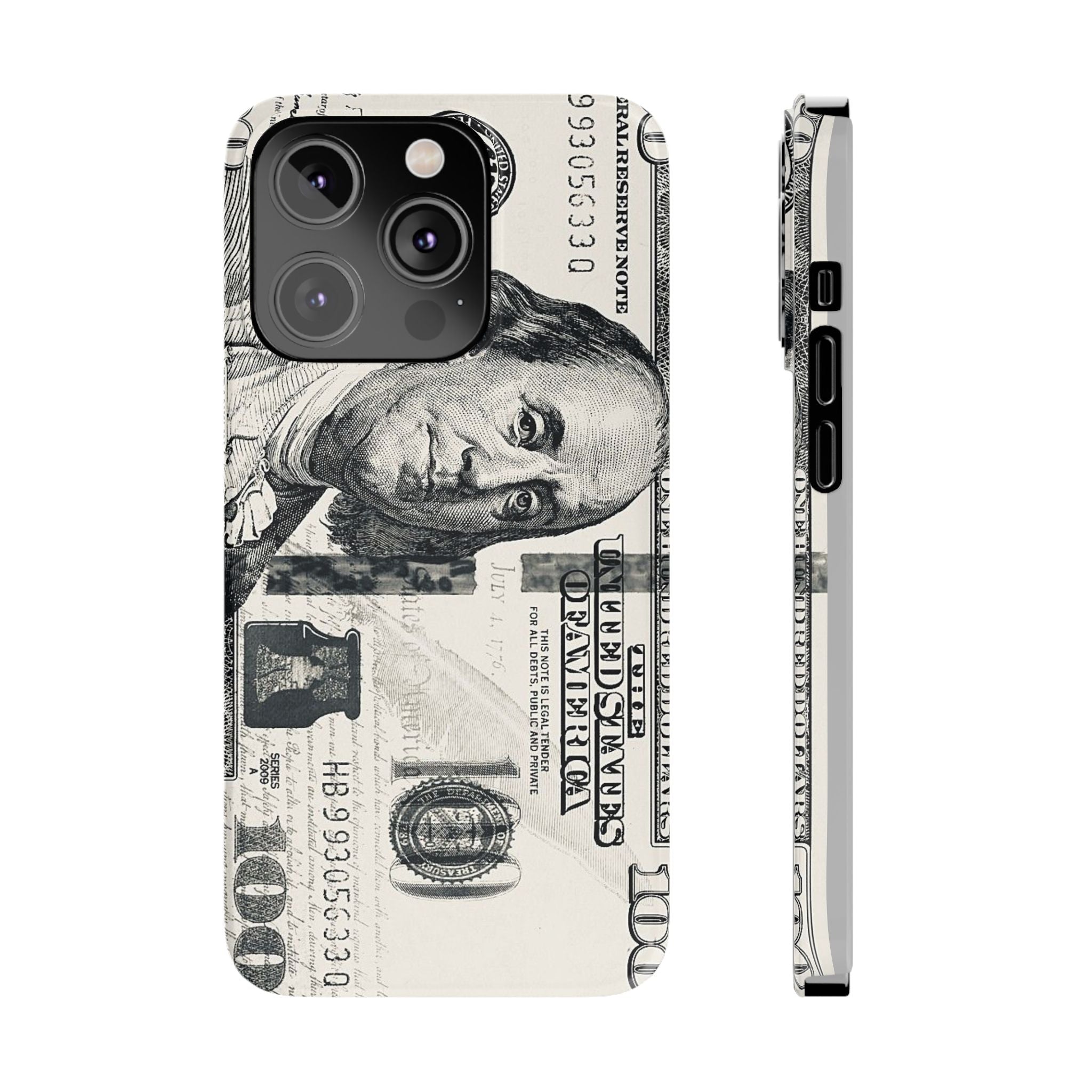 Slim Phone Case — 100 Bill Money Pattern Slim Protective Case