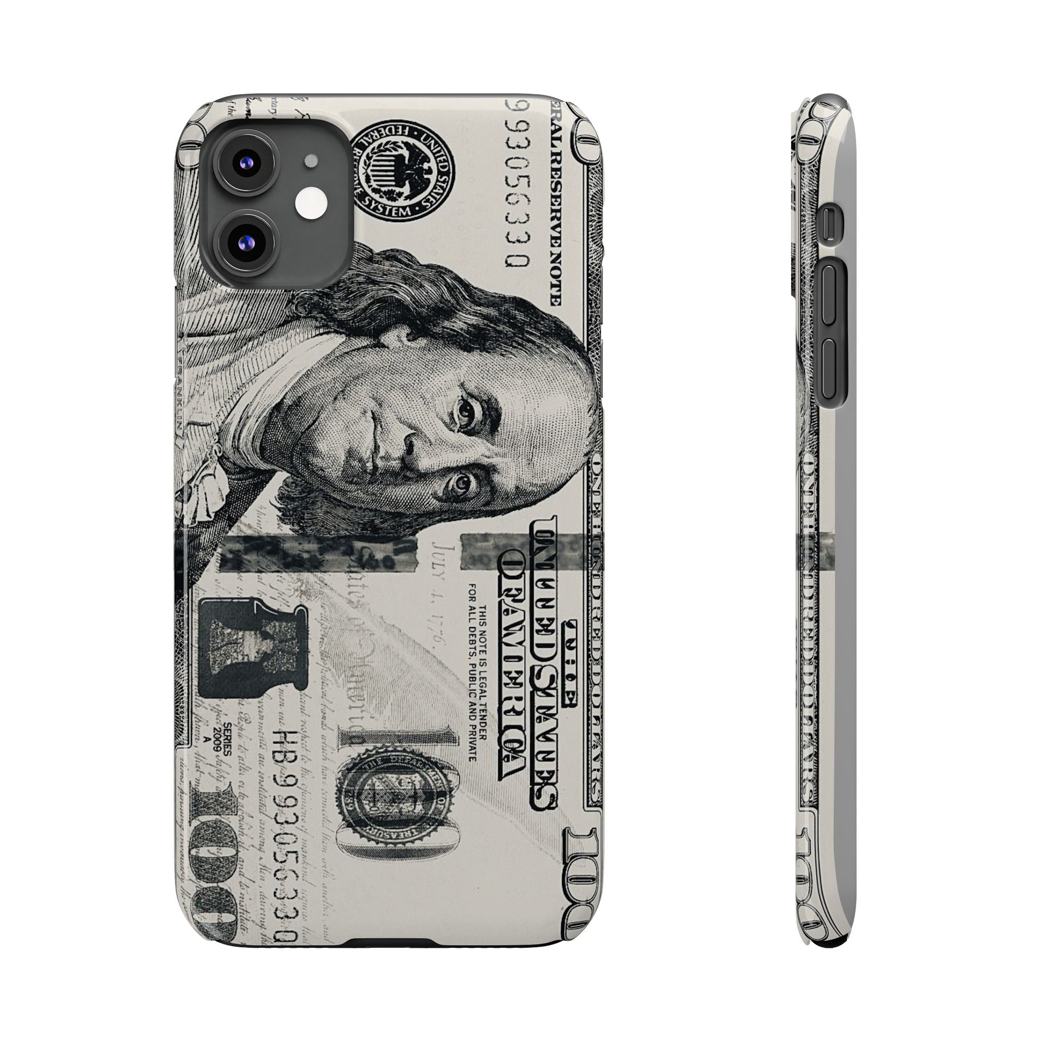 Slim Phone Case — 100 Bill Money Pattern Slim Protective Case