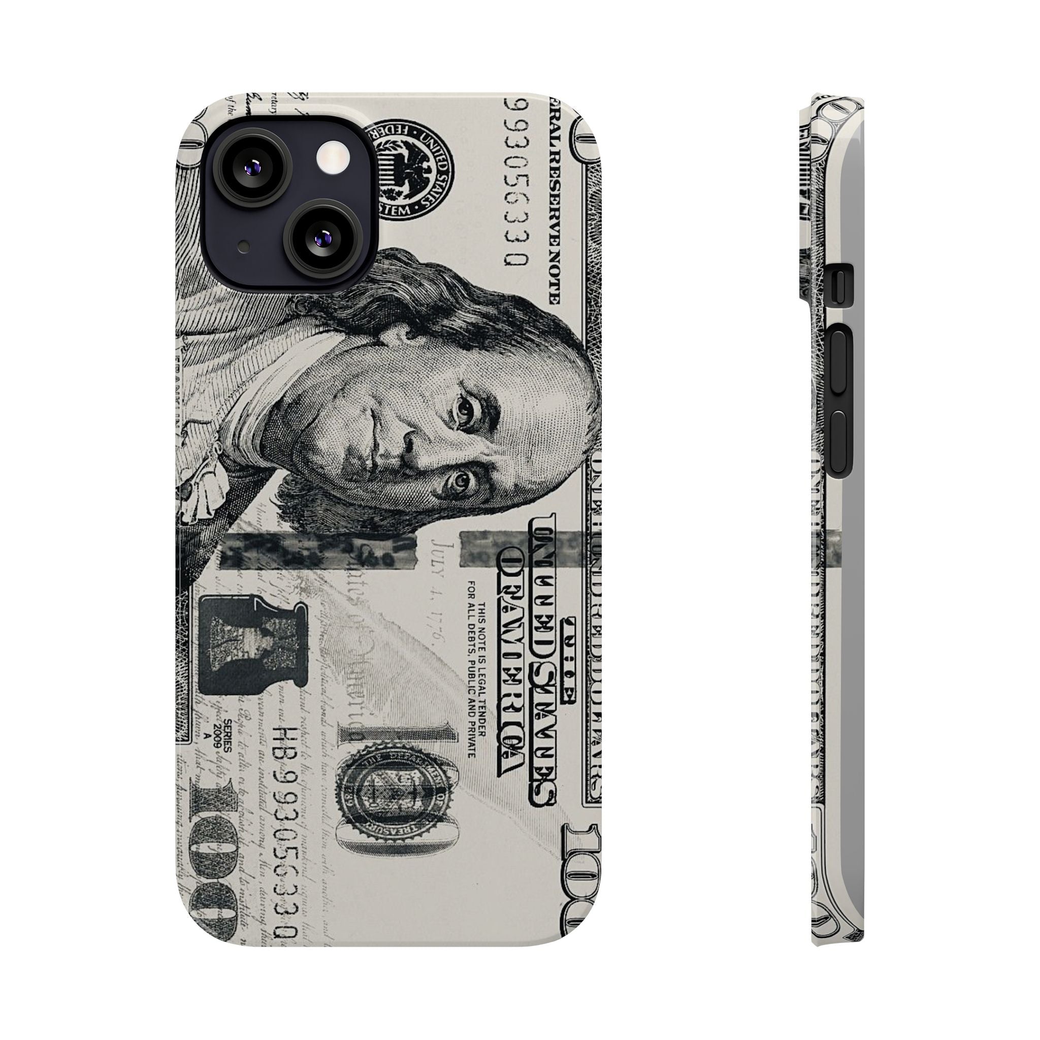 Slim Phone Case — 100 Bill Money Pattern Slim Protective Case