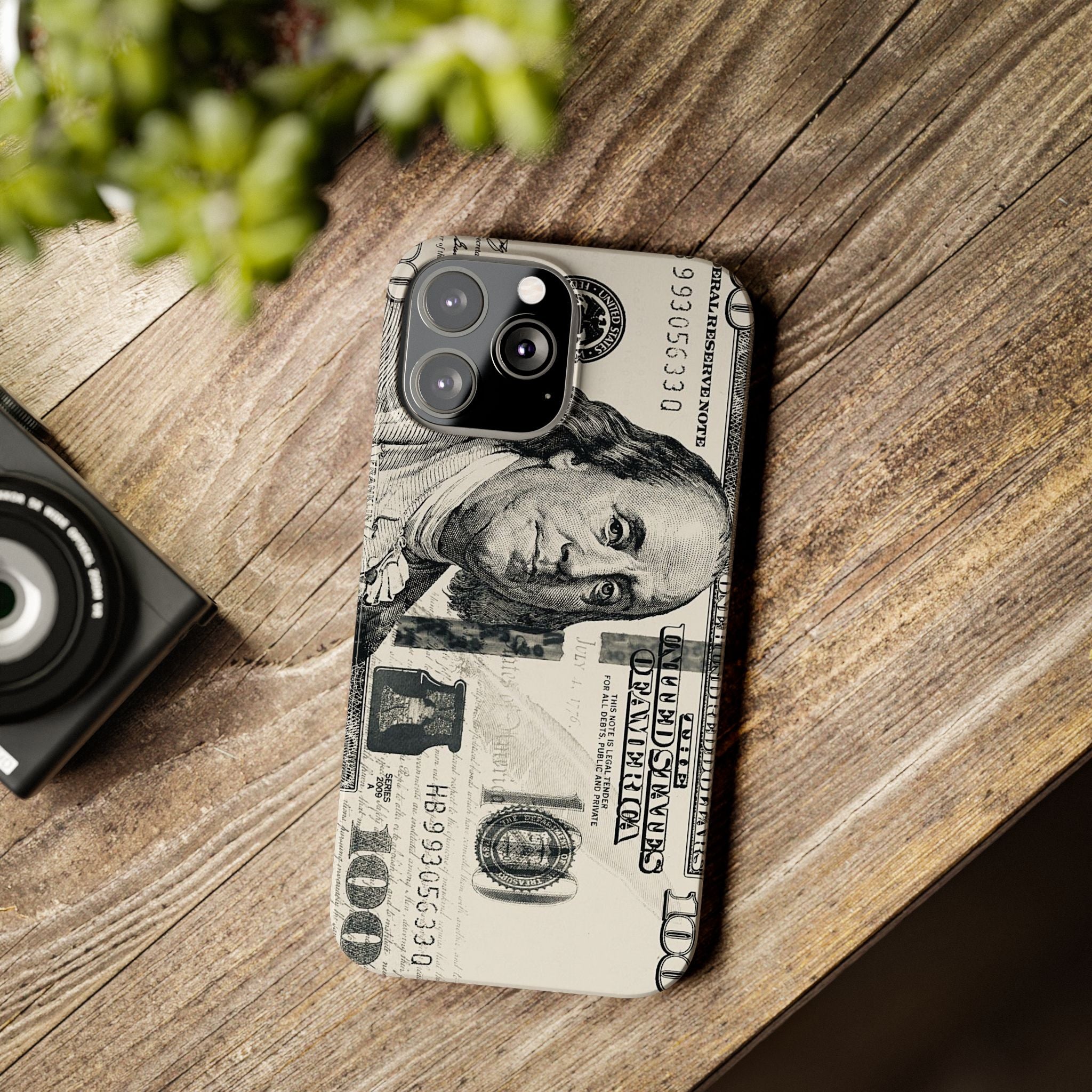 Slim Phone Case — 100 Bill Money Pattern Slim Protective Case