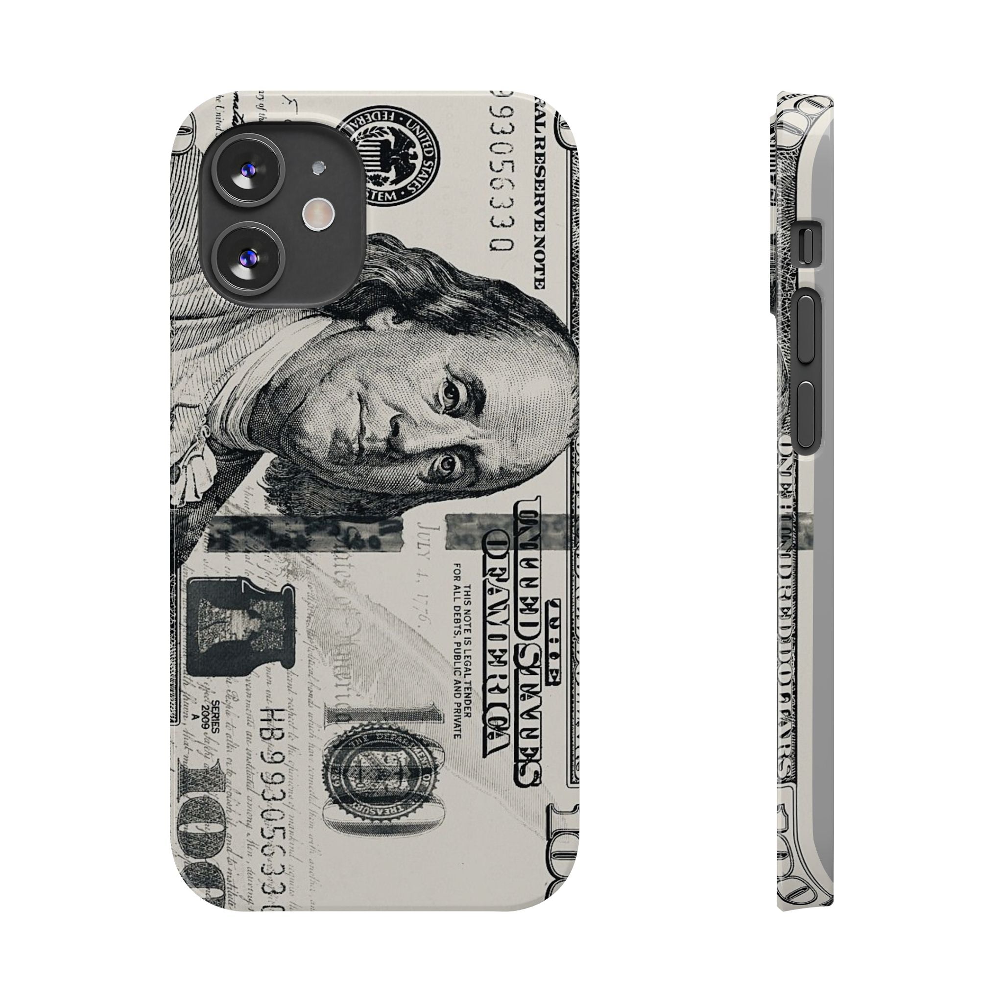 Slim Phone Case — 100 Bill Money Pattern Slim Protective Case
