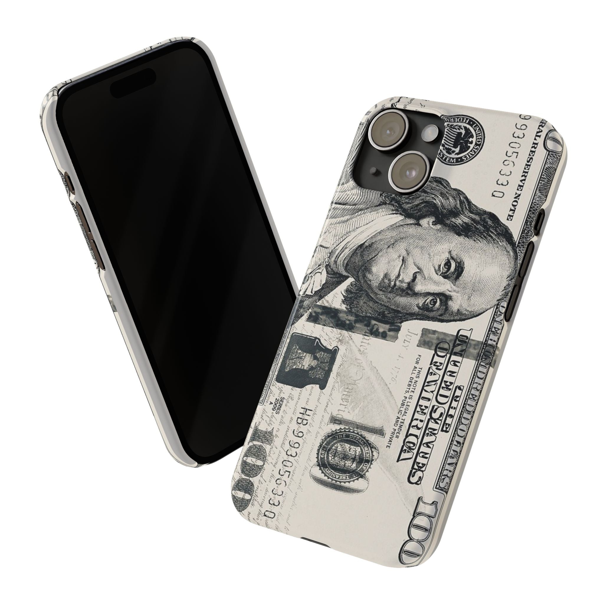 Slim Phone Case — 100 Bill Money Pattern Slim Protective Case