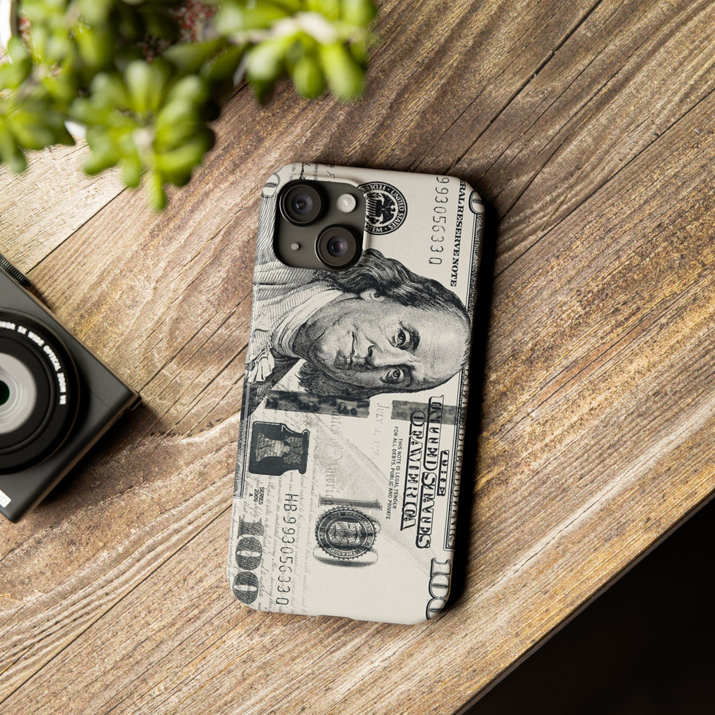 Slim Phone Case — 100 Bill Money Pattern Slim Protective Case