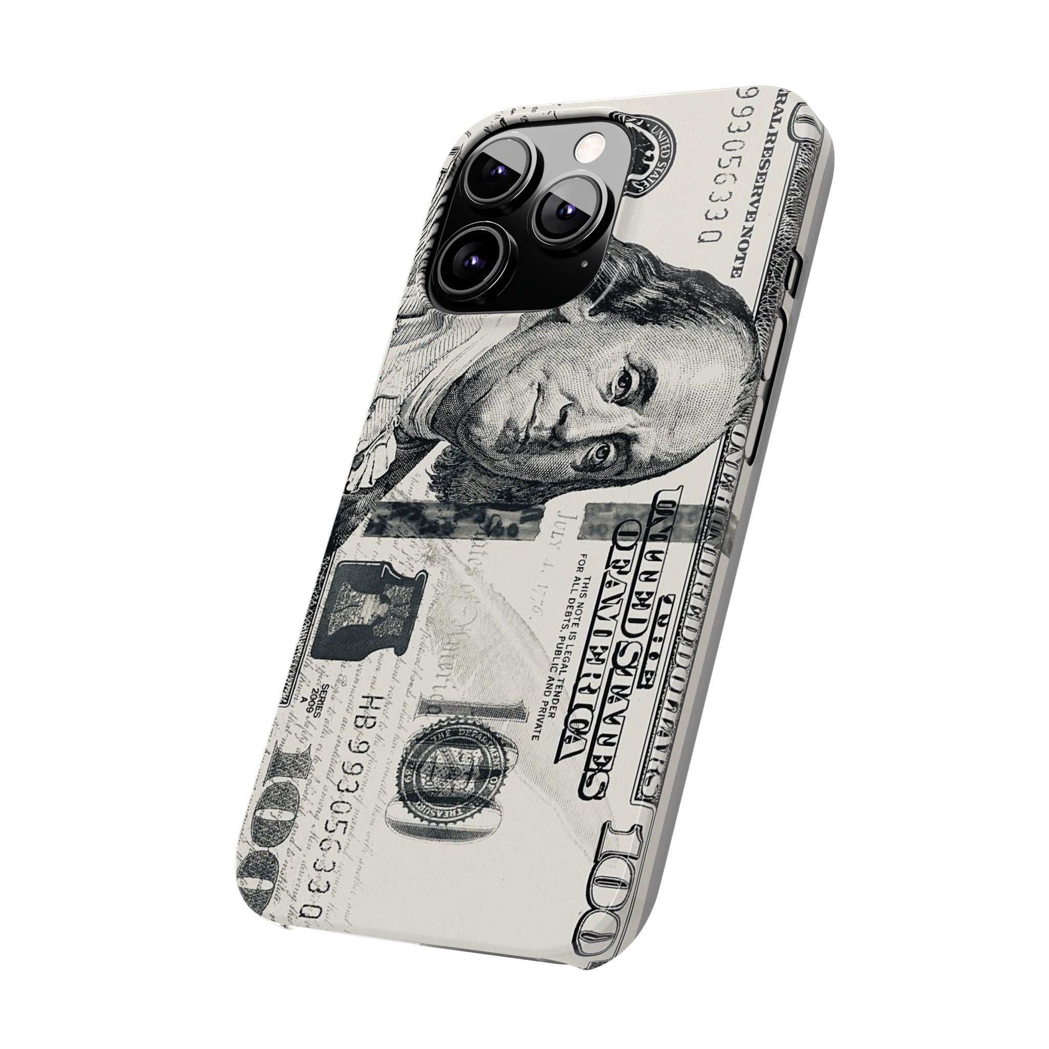 Slim Phone Case — 100 Bill Money Pattern Slim Protective Case