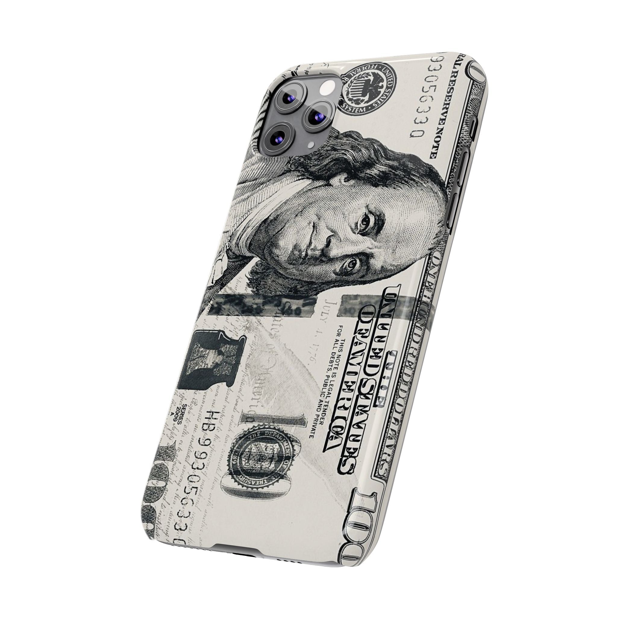 Slim Phone Case — 100 Bill Money Pattern Slim Protective Case