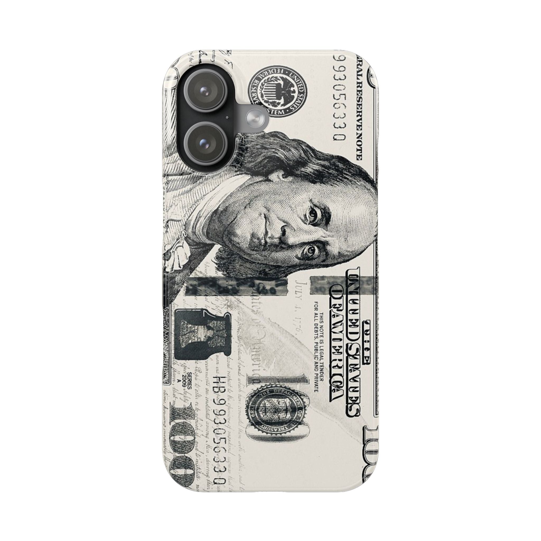 Slim Phone Case — 100 Bill Money Pattern Slim Protective Case