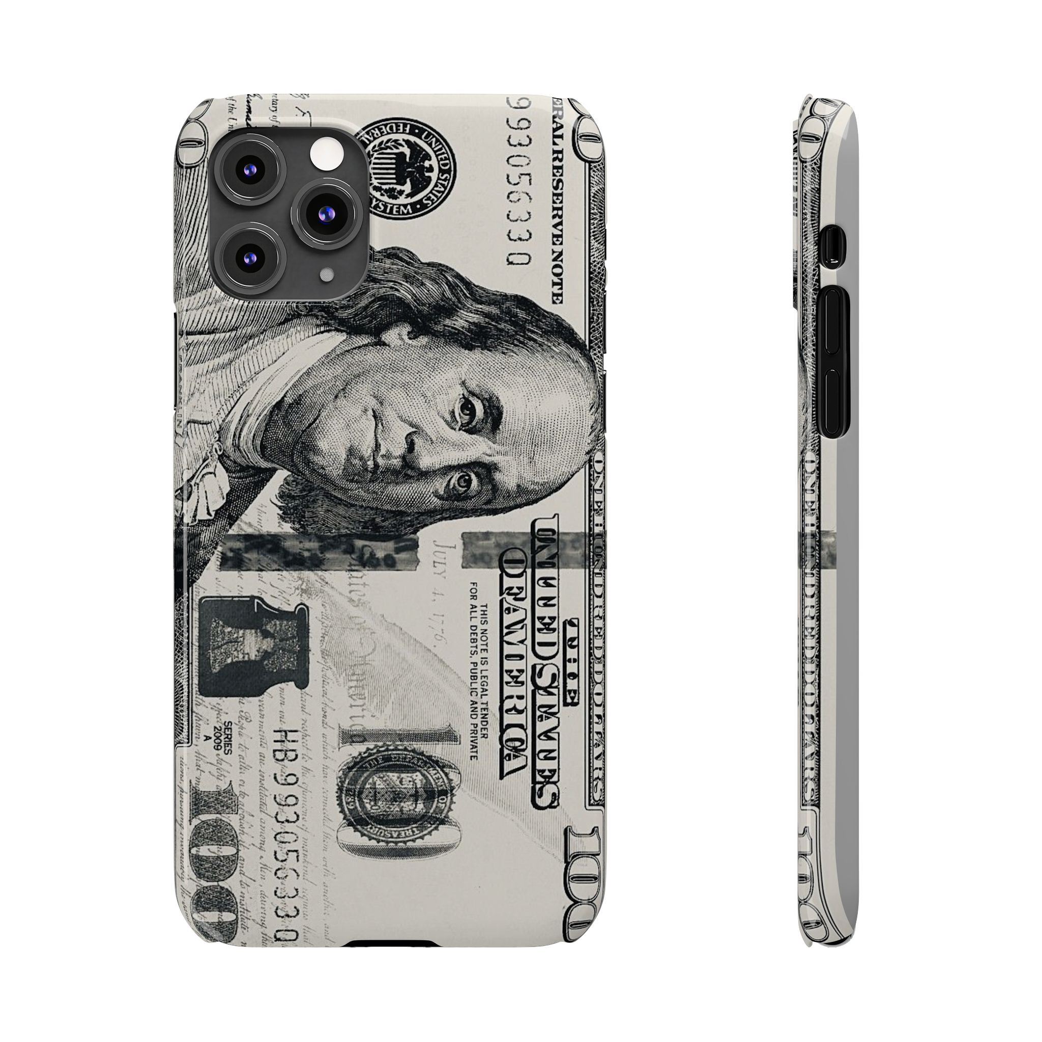 Slim Phone Case — 100 Bill Money Pattern Slim Protective Case