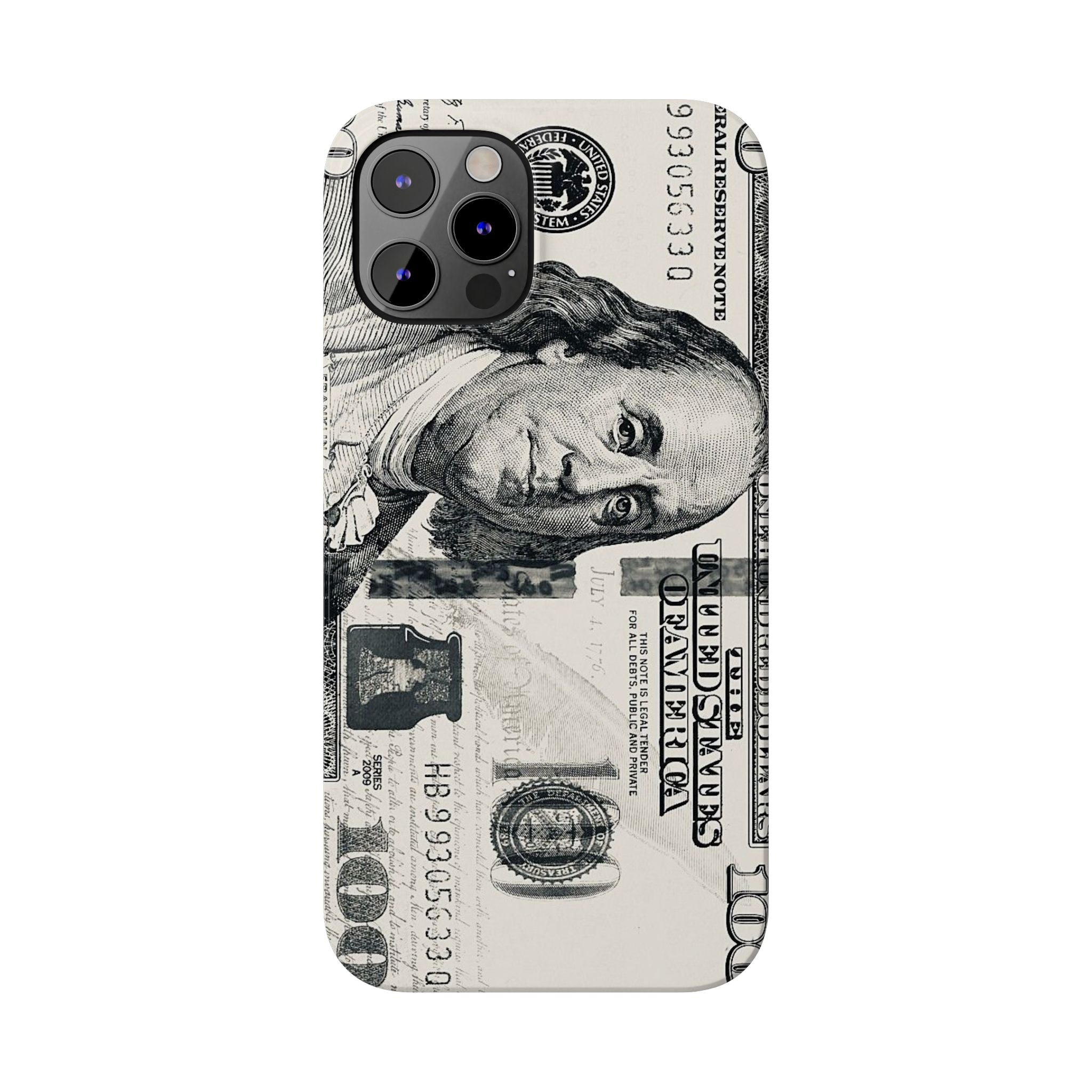 Slim Phone Case — 100 Bill Money Pattern Slim Protective Case