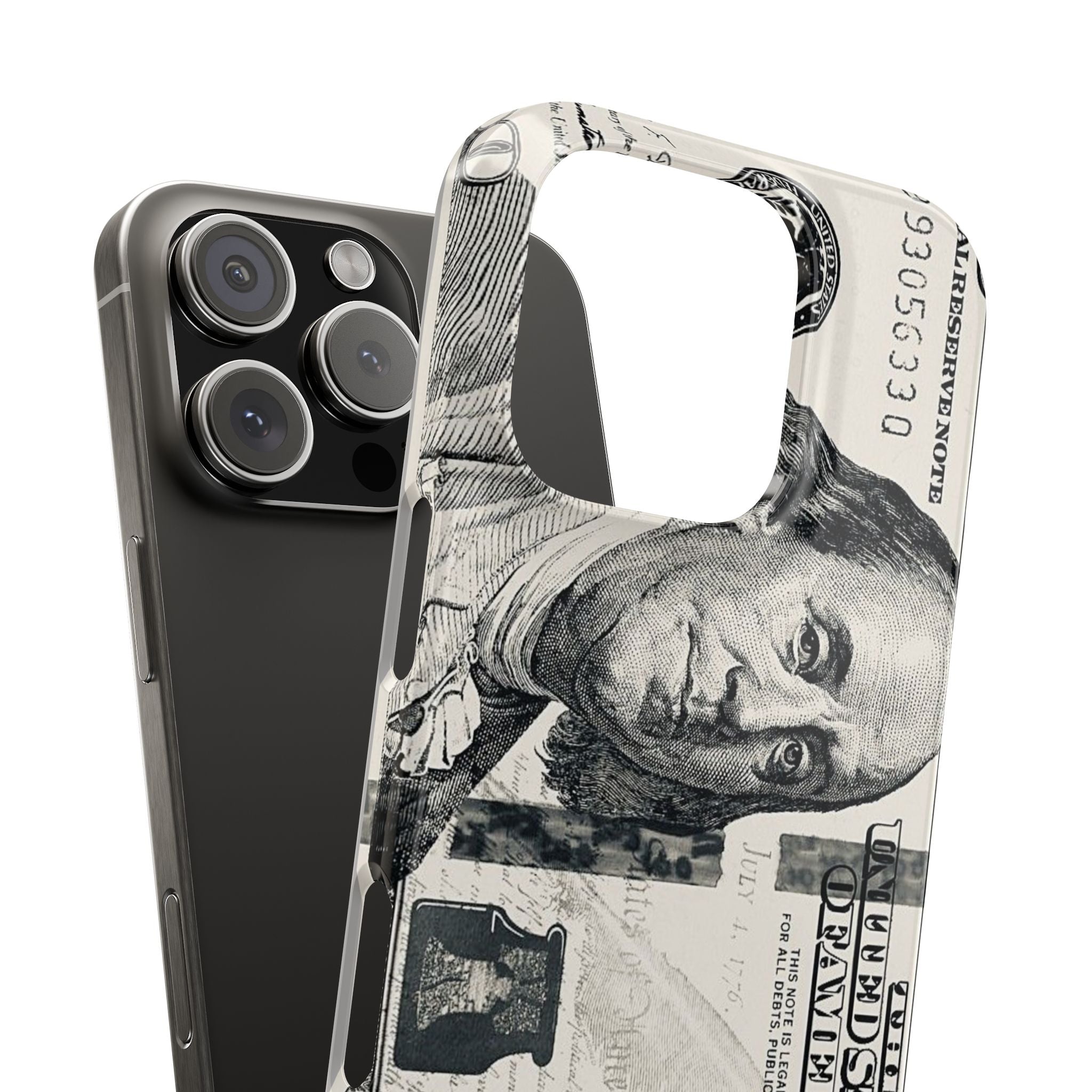 Slim Phone Case — 100 Bill Money Pattern Slim Protective Case