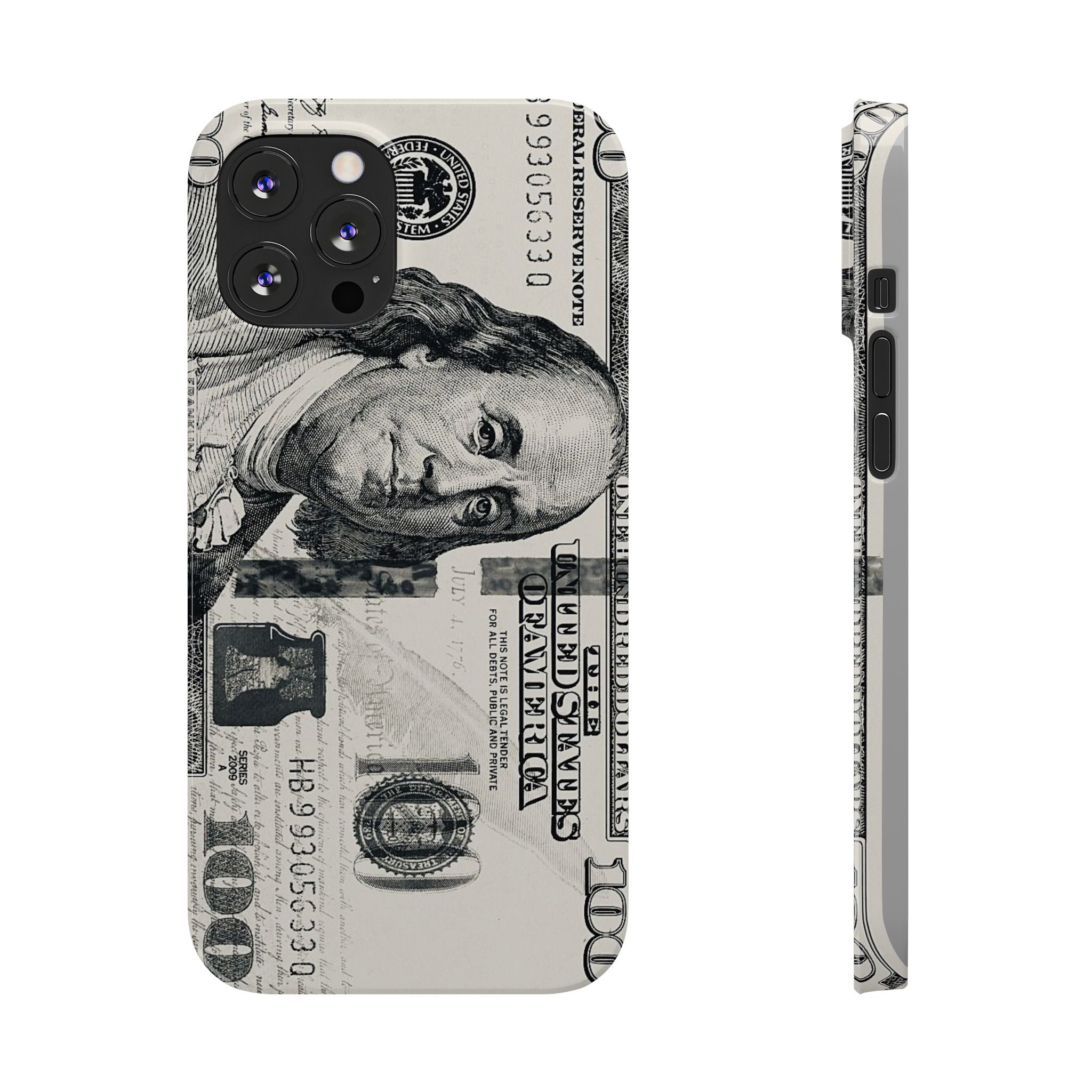 Slim Phone Case — 100 Bill Money Pattern Slim Protective Case