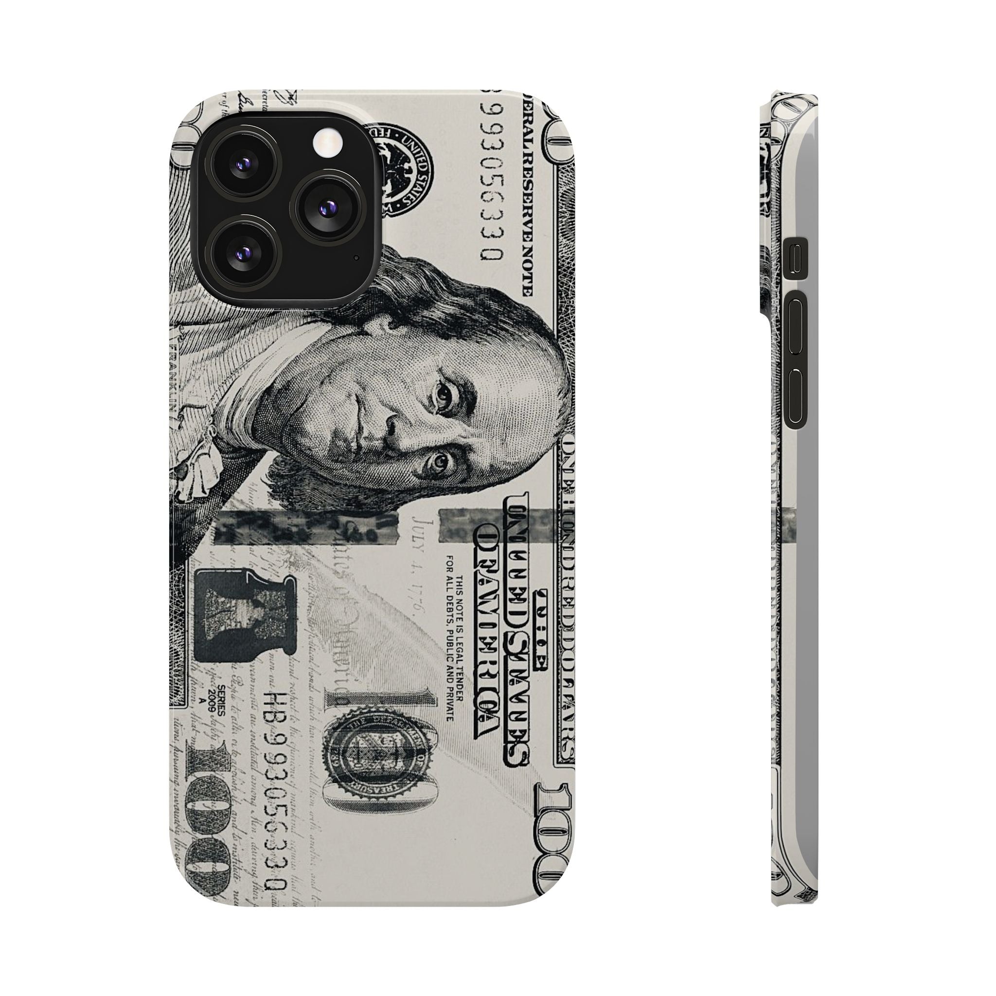Slim Phone Case — 100 Bill Money Pattern Slim Protective Case