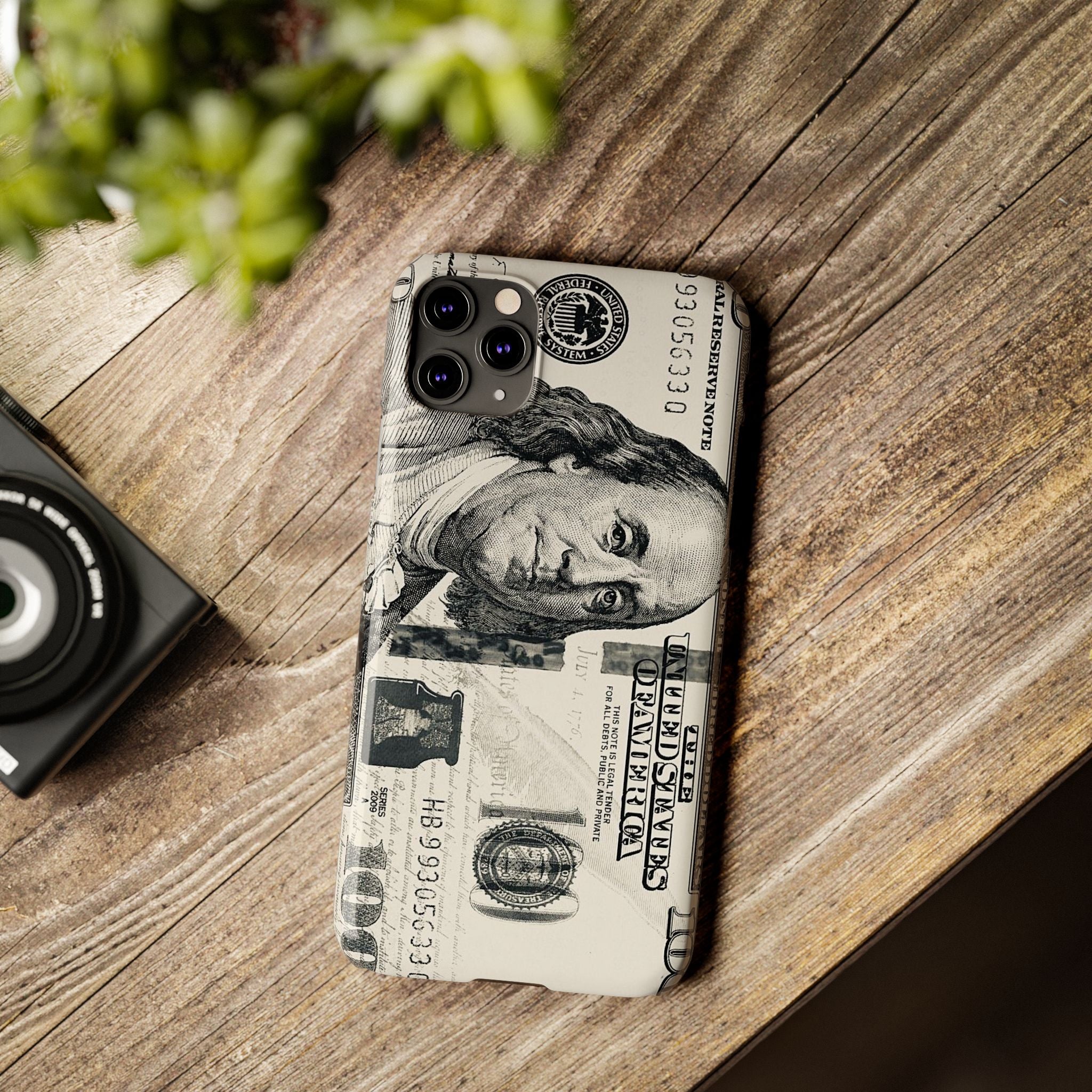 Slim Phone Case — 100 Bill Money Pattern Slim Protective Case