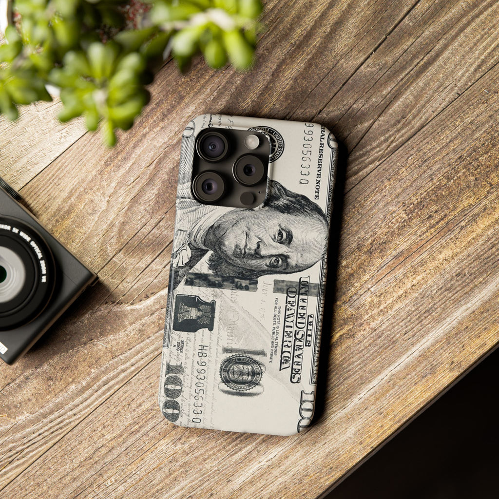 Slim Phone Case — 100 Bill Money Pattern Slim Protective Case