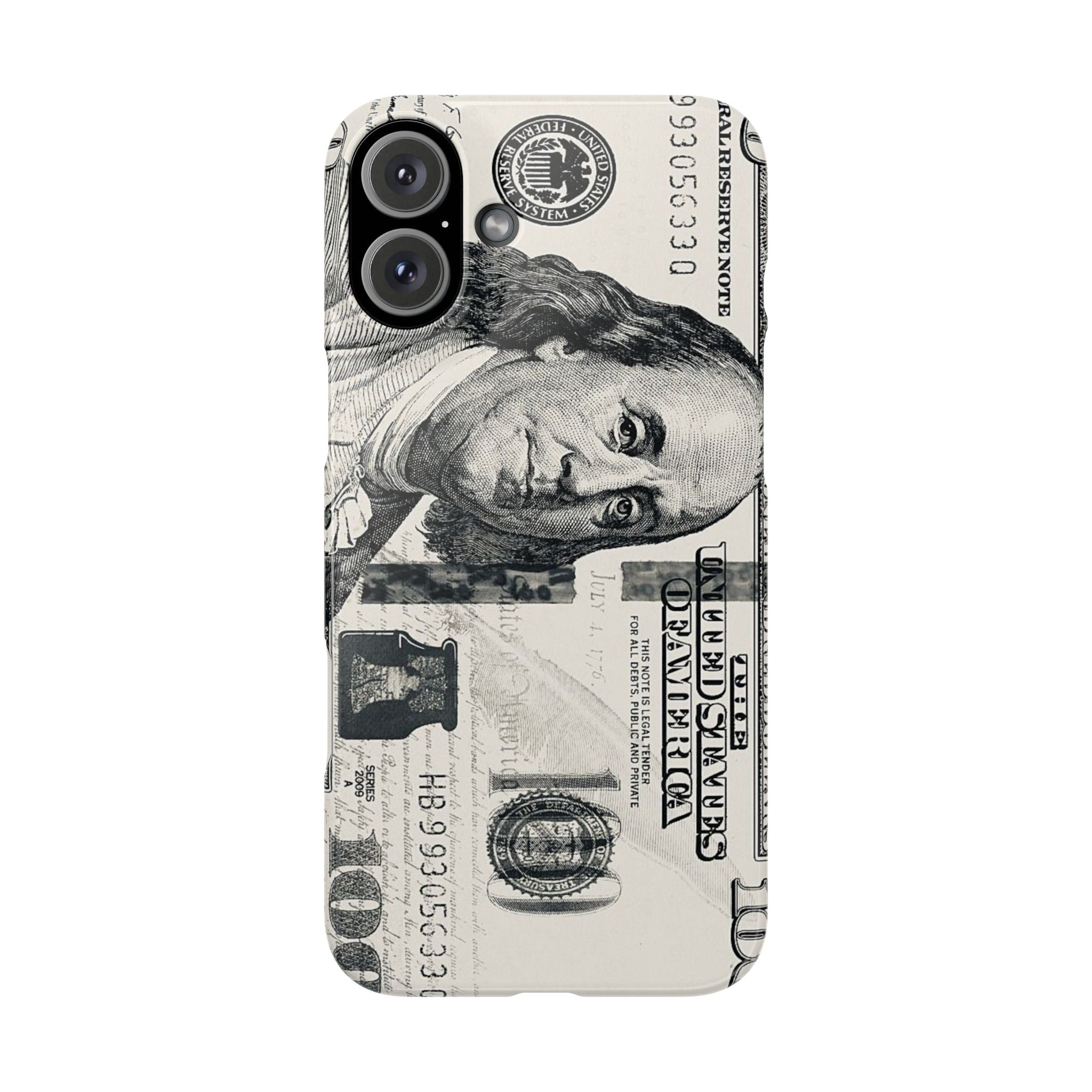 Slim Phone Case — 100 Bill Money Pattern Slim Protective Case