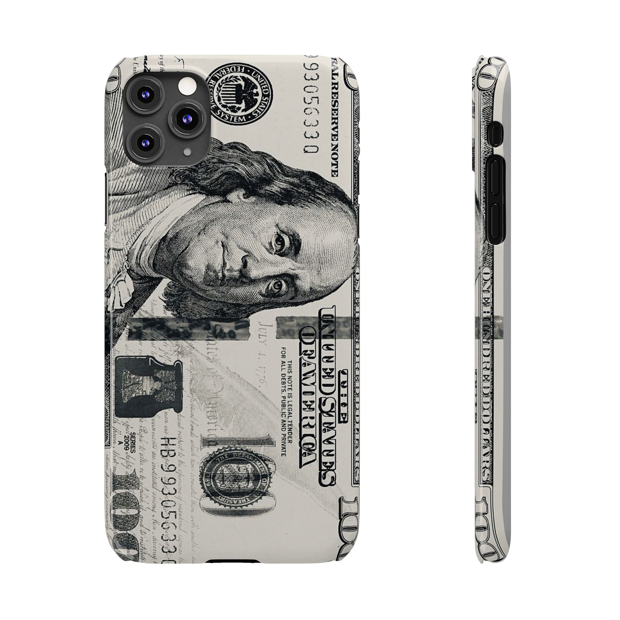 Slim Phone Case — 100 Bill Money Pattern Slim Protective Case