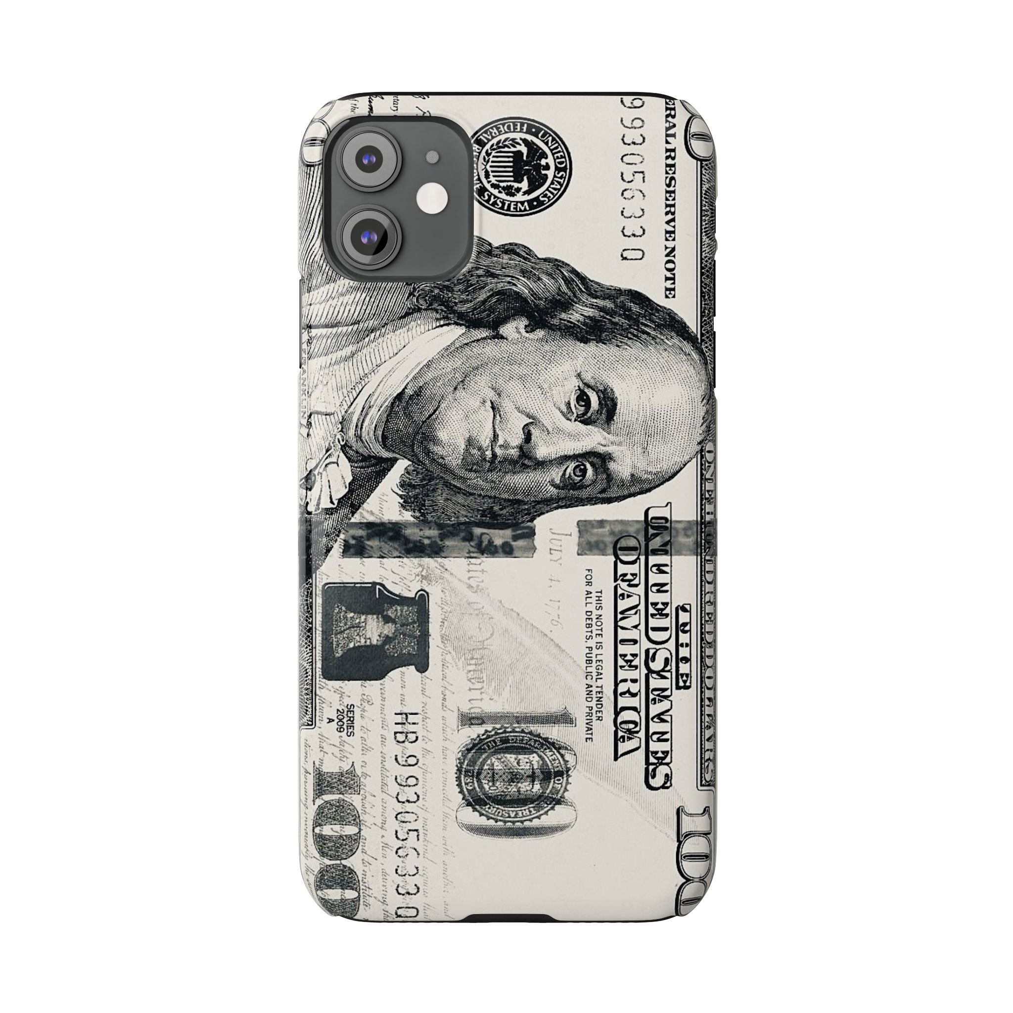 Slim Phone Case — 100 Bill Money Pattern Slim Protective Case