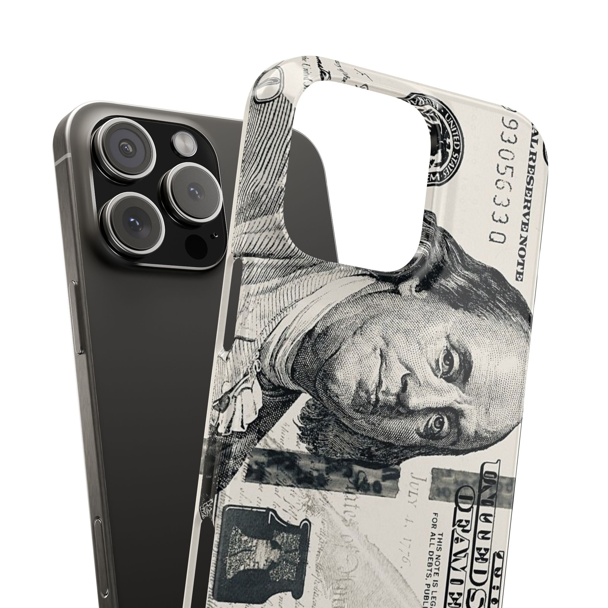 Slim Phone Case — 100 Bill Money Pattern Slim Protective Case